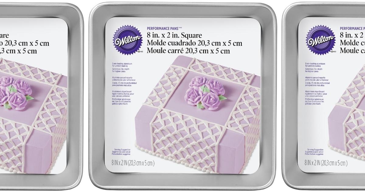 Wilton Aluminum 8" Square Cake Pan ONLY 4.99 on Amazon (Regularly 12