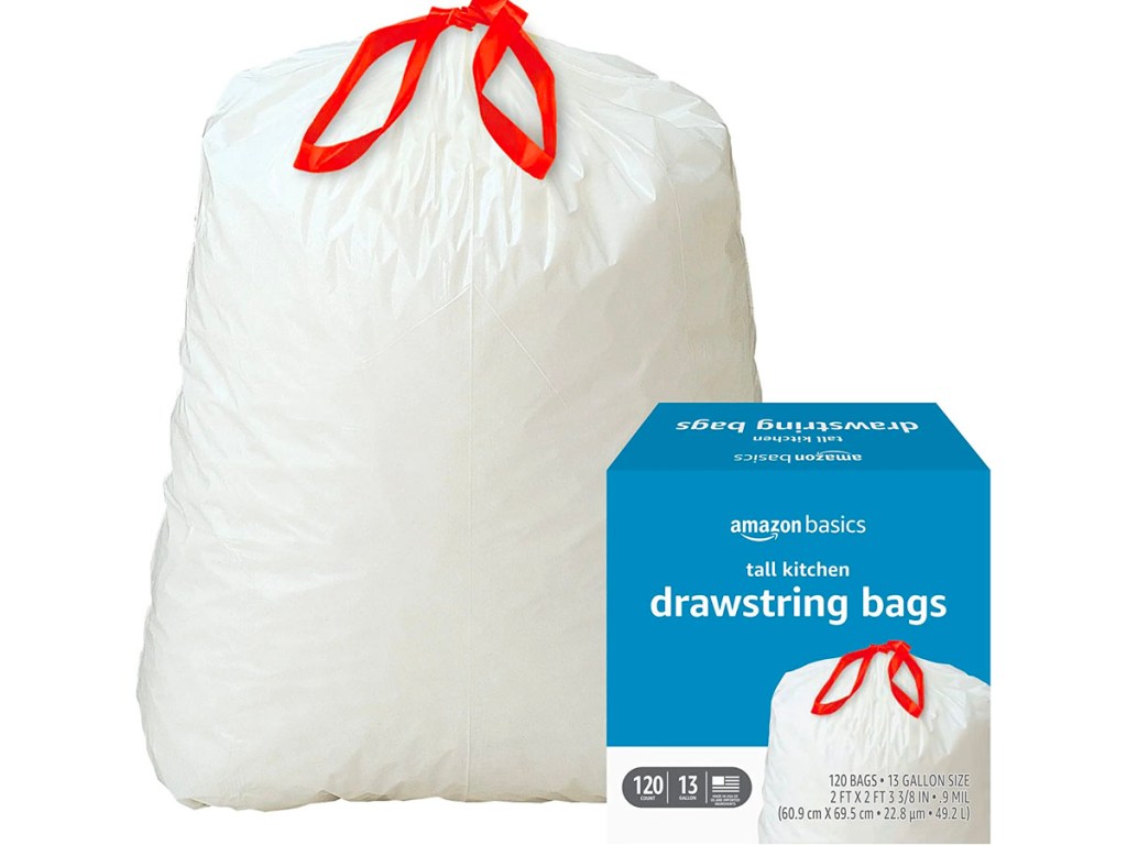 Amazon Basics 30Gallon Trash Bags 120Count Just 13.58 Shipped