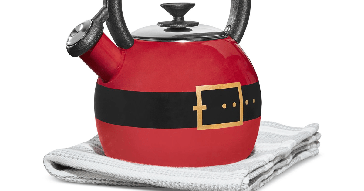 Martha Stewart Holiday Collection on Santa Tea Kettle Just