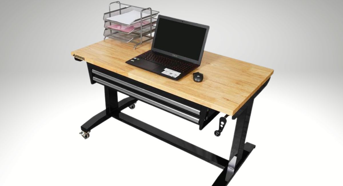 Husky Adjustable Height Work Table w/ Drawers Only $198 Shipped on