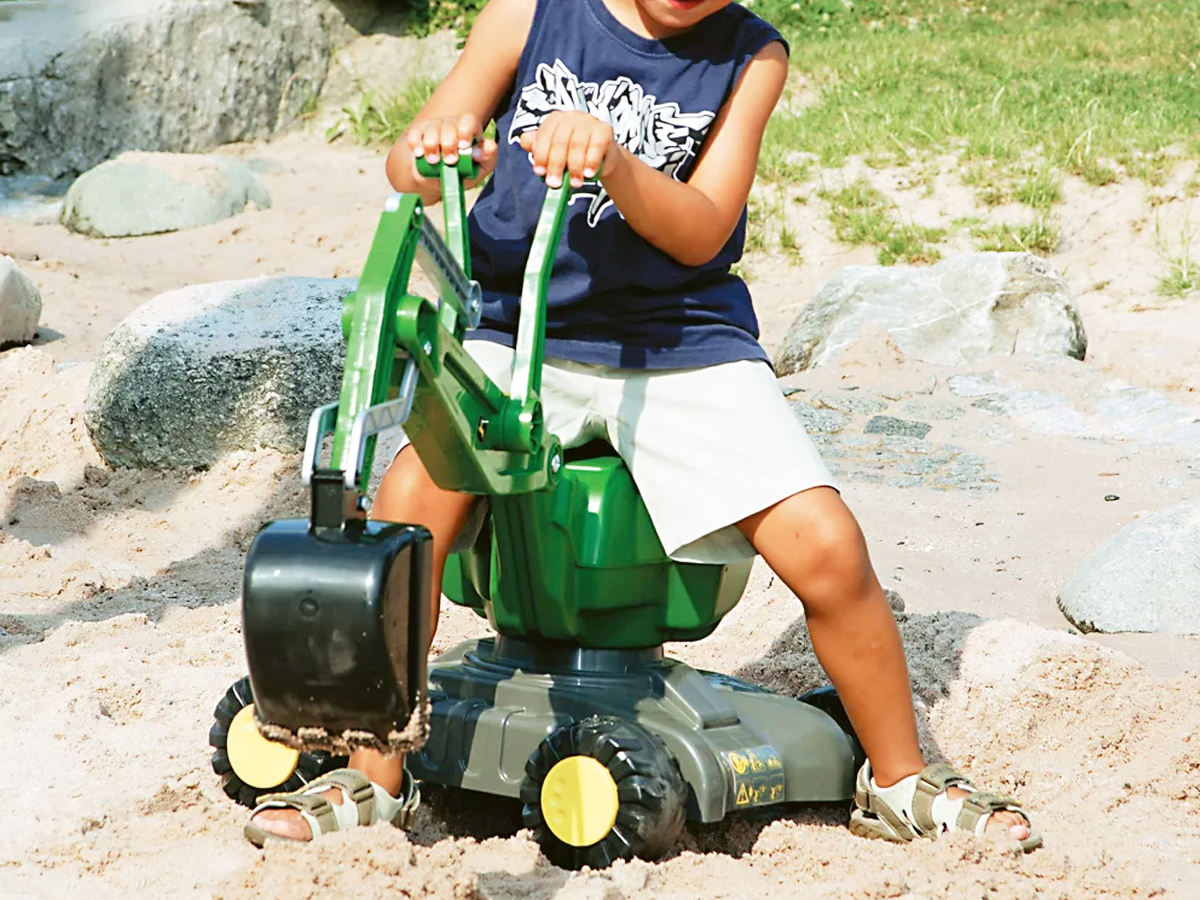 60 Off Kids RideOn Toys John Deere Digger Just 82.98 Shipped
