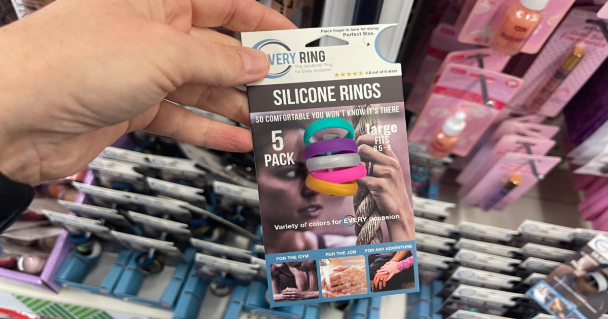 Dollar Tree Silicone Rings 5Pack Just 1.25 (Preserve Your Expensive Jewelry!) Hip2Save