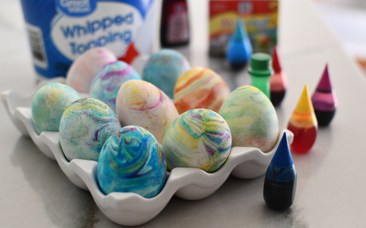 Wondering How to Dye Easter Eggs? Use a Whipping Cream Hack!