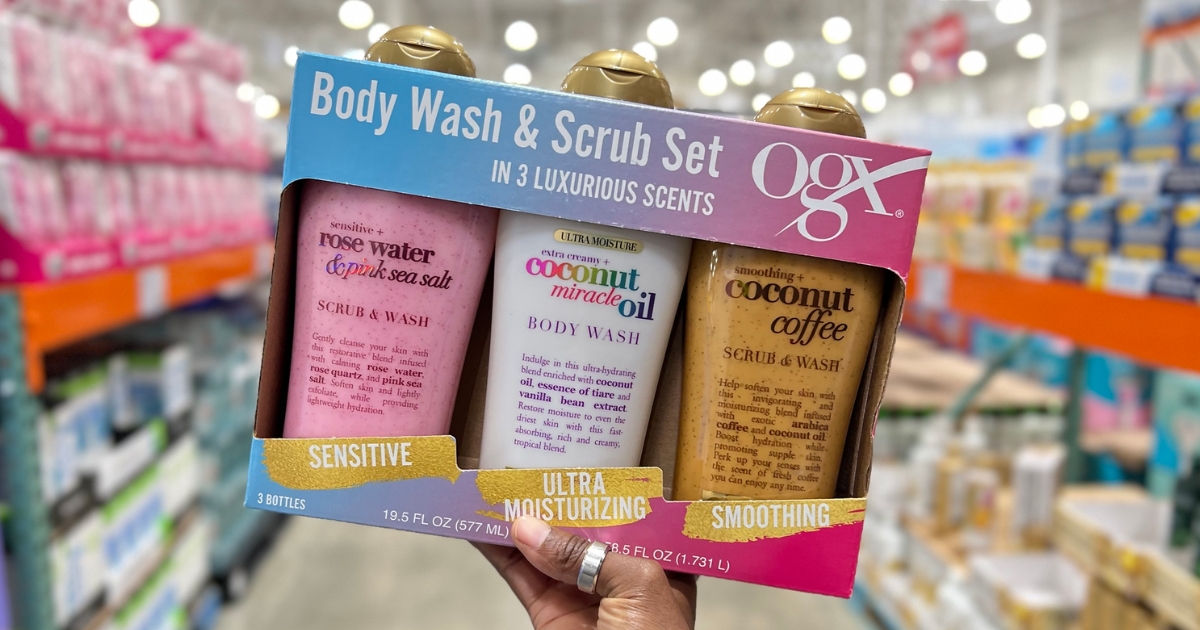OGX Body Scrub & Body Wash 3Pack Only 13.49 at Costco Hip2Save
