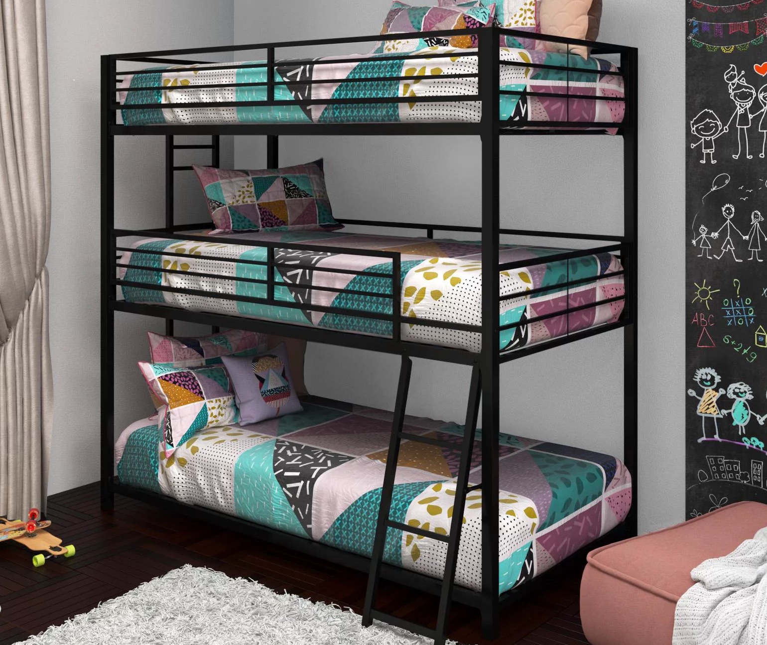 Triple Twin Bunk Bed Only 189 Shipped on (Regularly 362