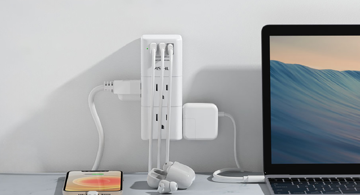Outlet Extender & Surge Protector Only $9.99 on Amazon | 6 Plugs & 3