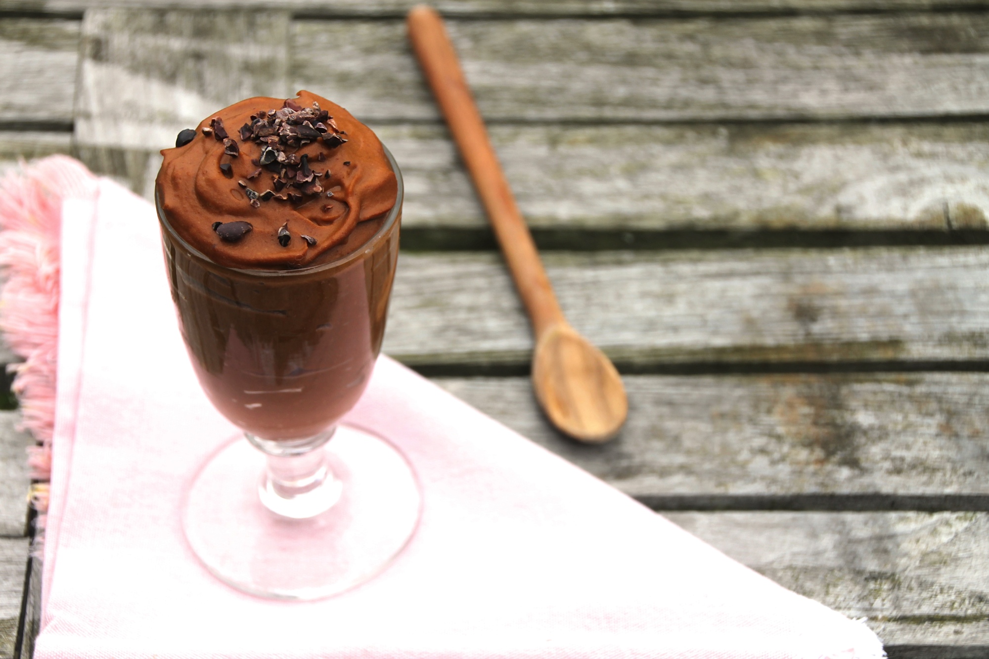 Cheeky Chocolate Pudding with Creamy Almond Butter (dairy and sugar