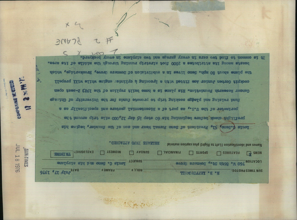 1976 Louis Seno, President of Seno Formal Wear and son of the founde