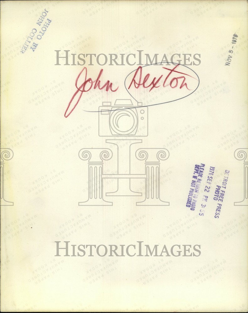 1976 Press Photo john sexton Historic Images