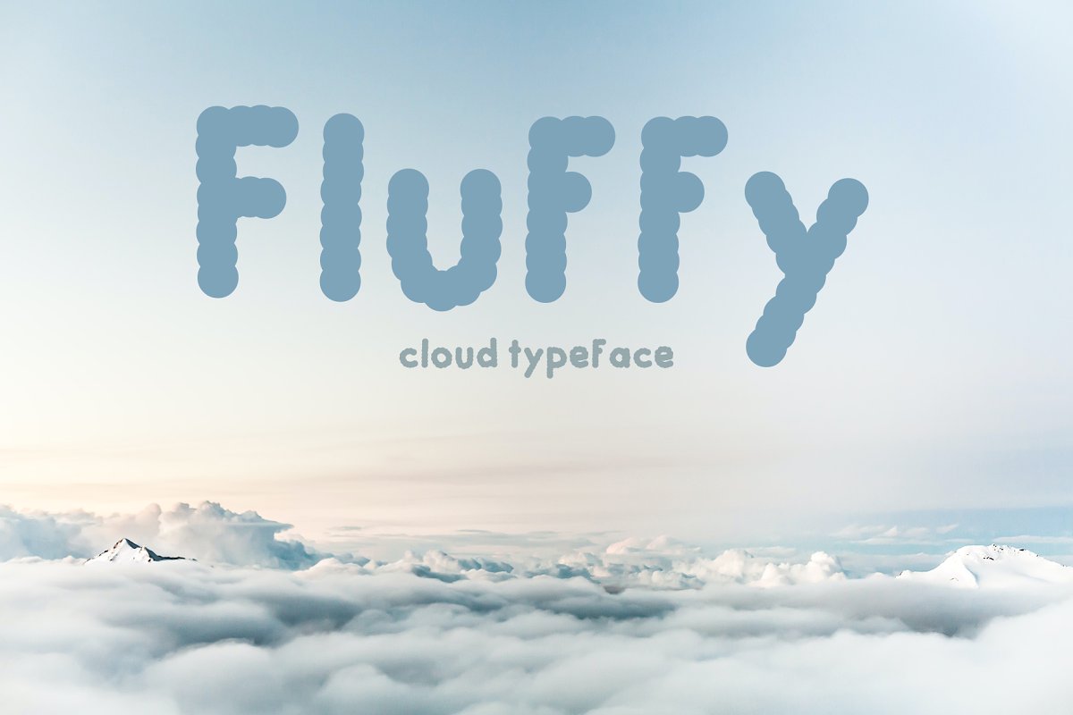 Fluffy Cloud Typeface HipFonts
