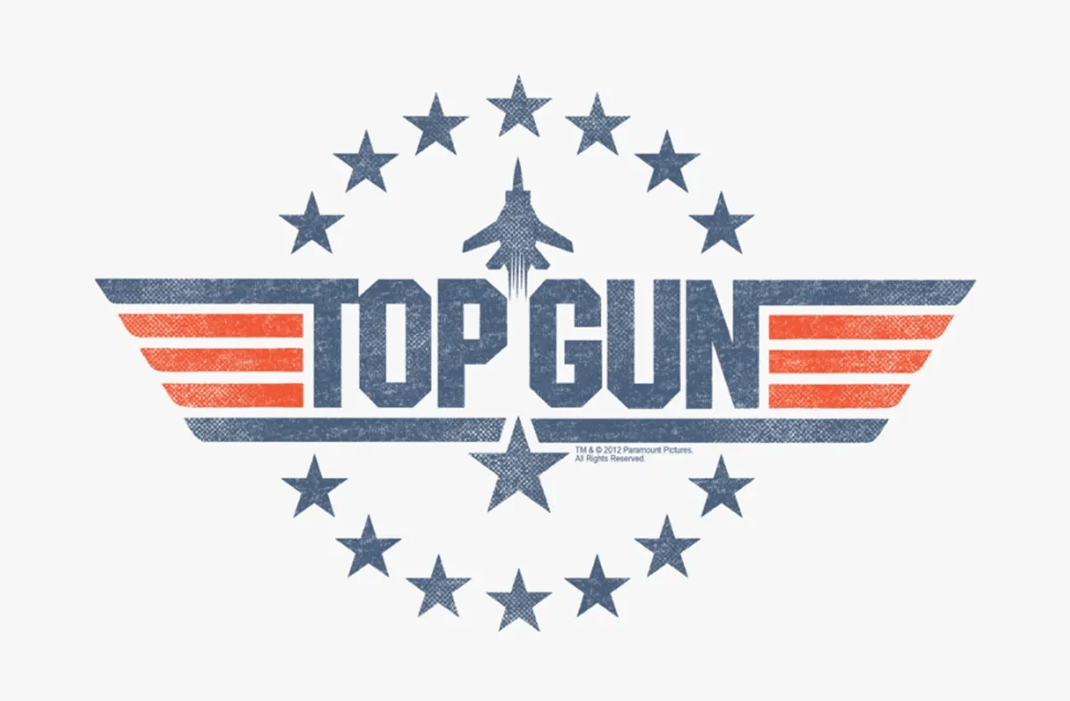 custom top gun logo HipFonts