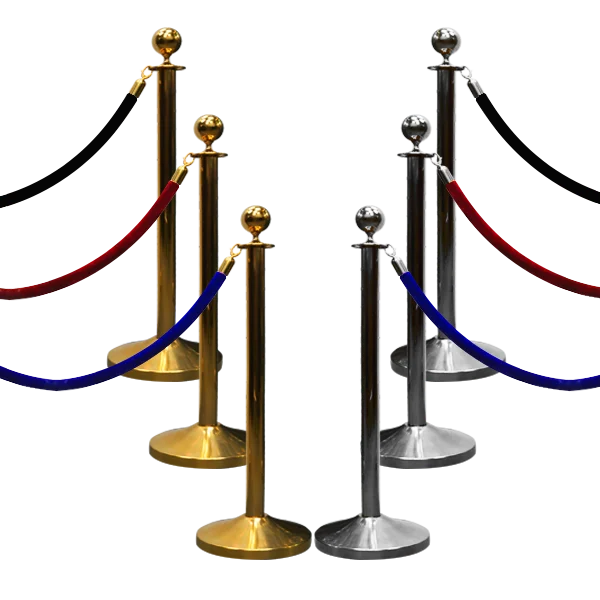 Stanchion Queue Barrier Rope Retractable Queuing Stanchion Suppliers