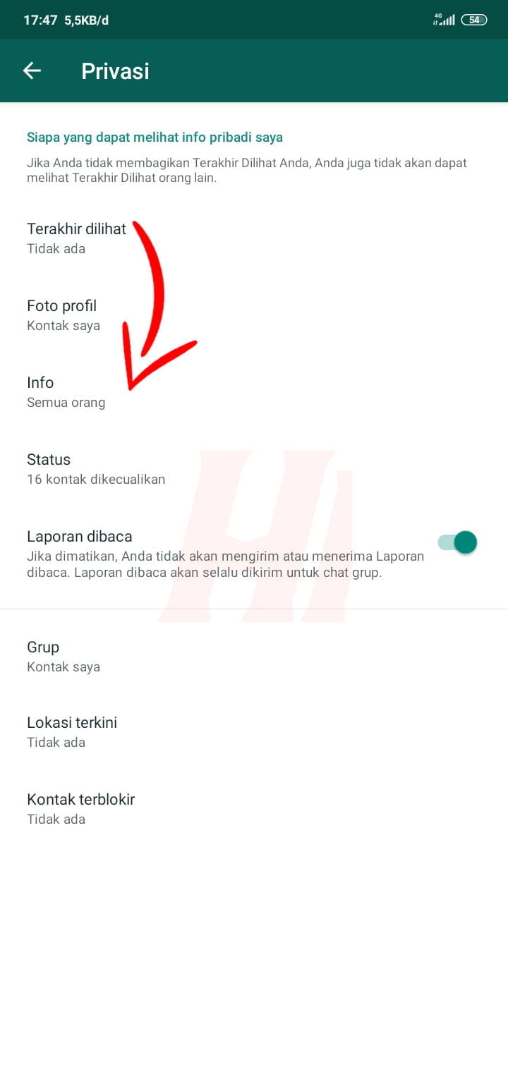 Cara Menyembunyikan Info WhatsApp Supaya Tidak Muncul