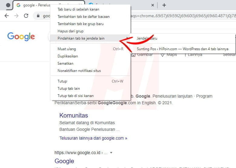 Cara Mengatur Tab di Google Chrome