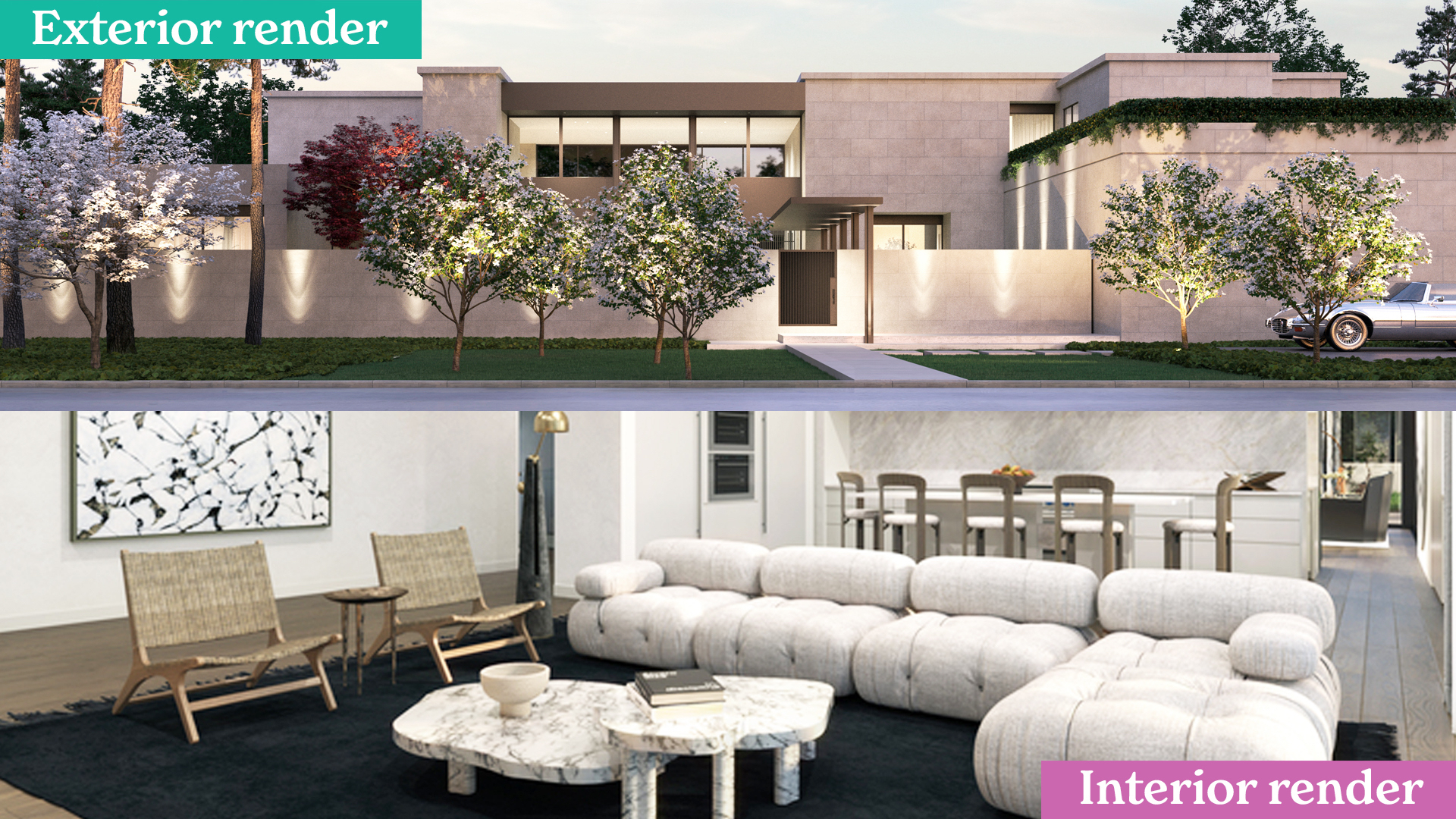 What is the Difference Between Interior and Exterior Rendering? Hire