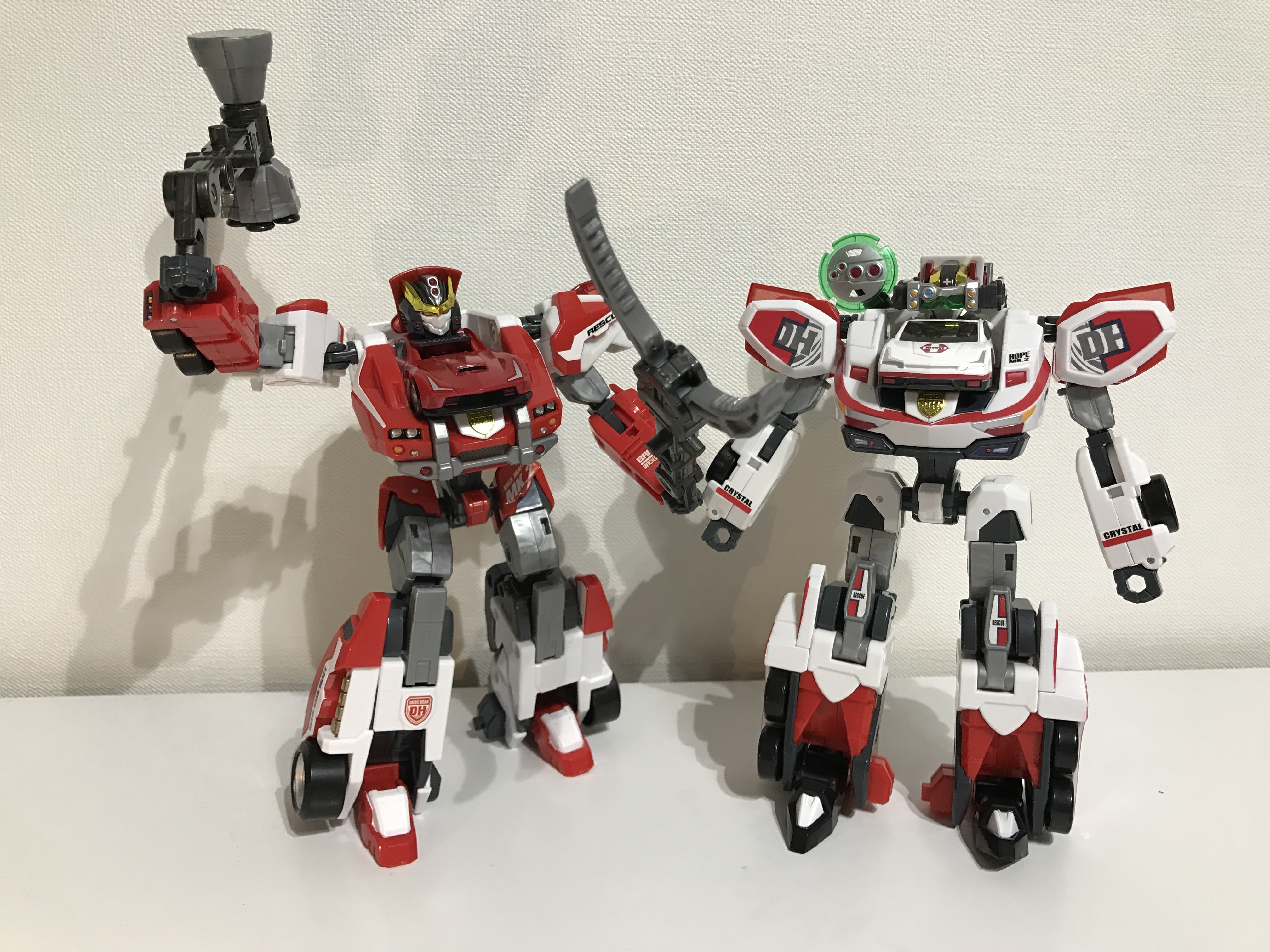 ドライブヘッドMkⅡ勢ぞろい！ブレイブバックドラフトとホワイトクリスタルホープが登場！～ドライブヘッドのおもちゃ第8弾