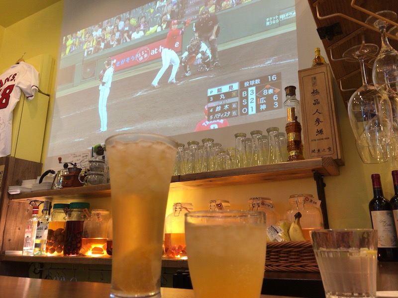 広島カープの試合が楽しめる超穴場！「フルーツカフェ・タマル」 広島さん便り