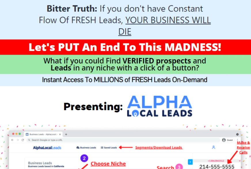 USA Unlimited Local Leads GetAlphaLeads for only 26
