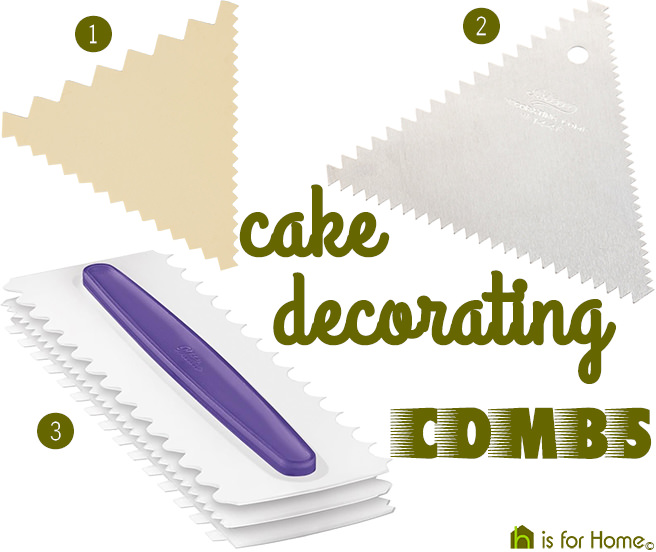 Price Points Cake decorating combs H is for Home