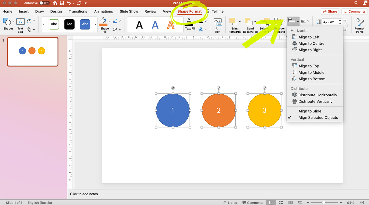 How to arrange and align objects in PowerPoint? HiSlide.io