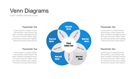Venn Diagram 5 Circles PPT Template - Free Download | HiSlide.io