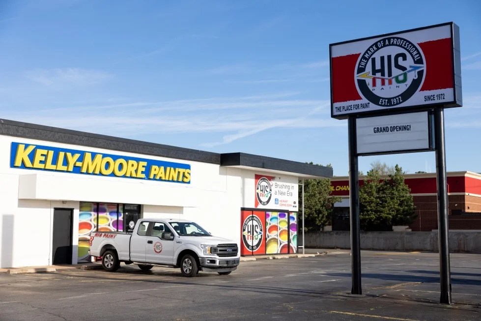 Shuttered KellyMoore Paints Stores Reopen Under HIS Paint HIS