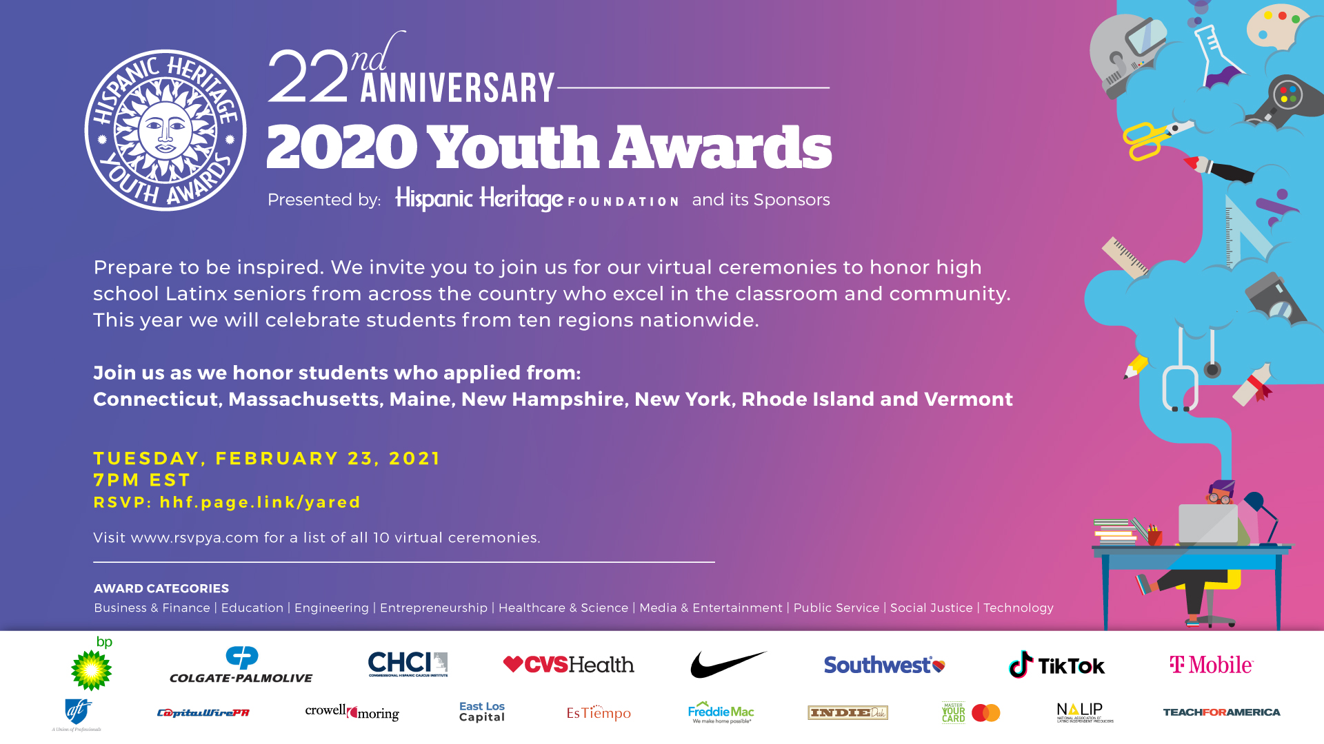 Hispanic Heritage Foundation’s Youth Awards to host its first virtual
