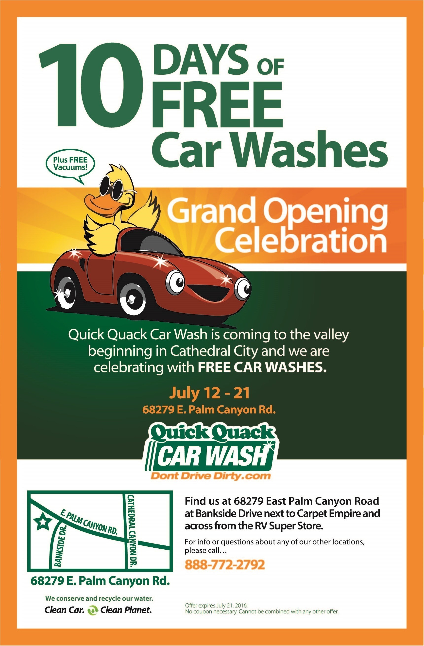 Quick Quack Car Wash Celebrates Cathedral City Location Acquisition And