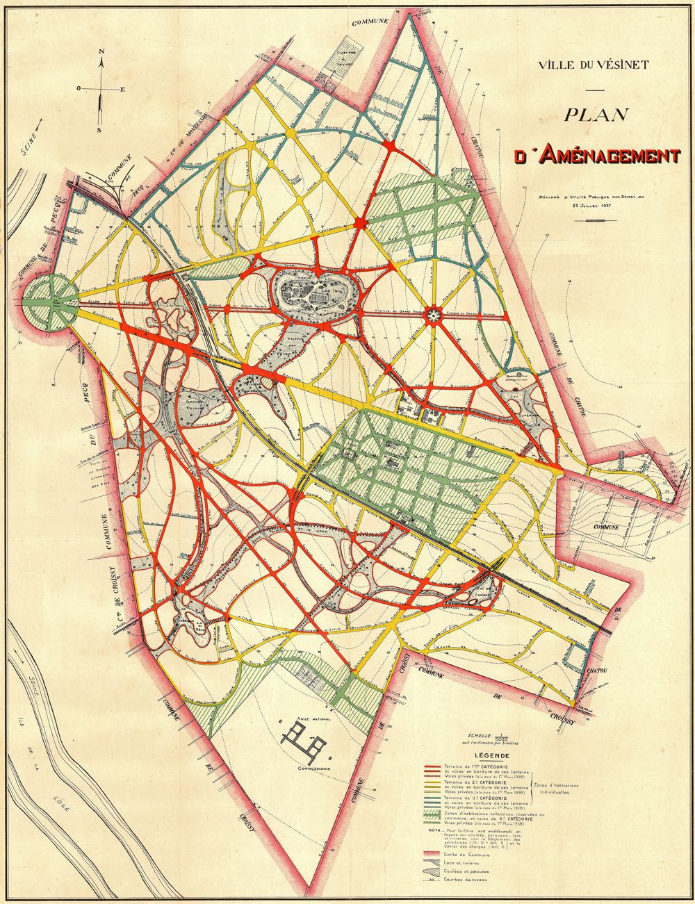 Carte Le Vesinet La Commune du