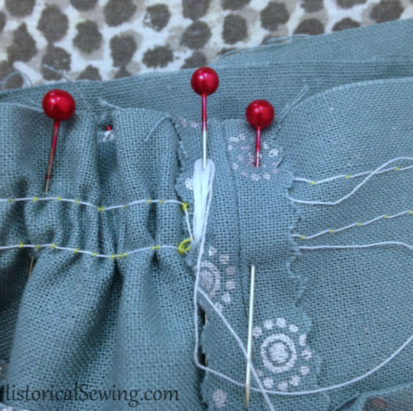 Easy Machine Gathers Historical Sewing