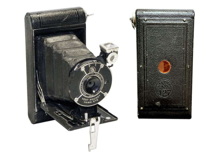 Vest Pocket Hawkeye Camera (black) at Historic Camera