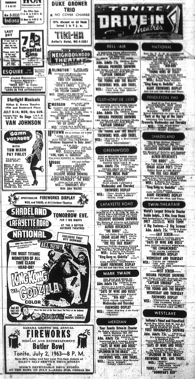 At Your Leisure At the Drivein Historic Indianapolis All Things Indianapolis History