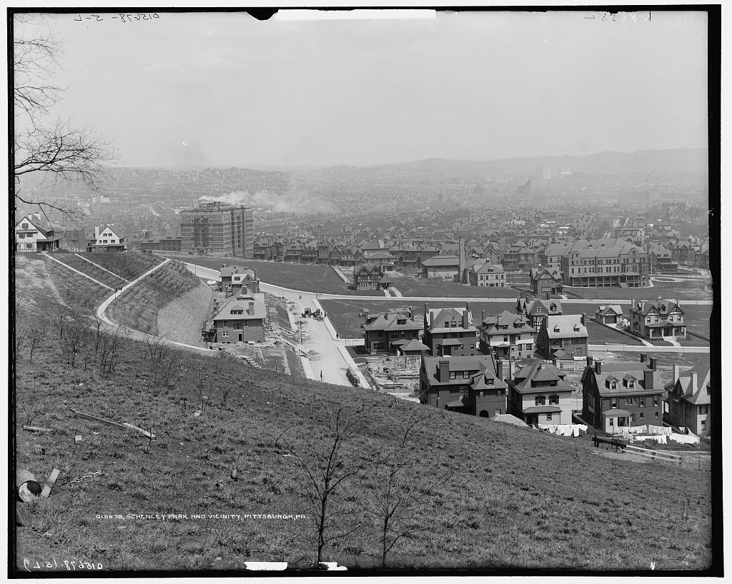 View from Schenley Farms to Shadyside and Beyond, c. 1911 Pittsburgh