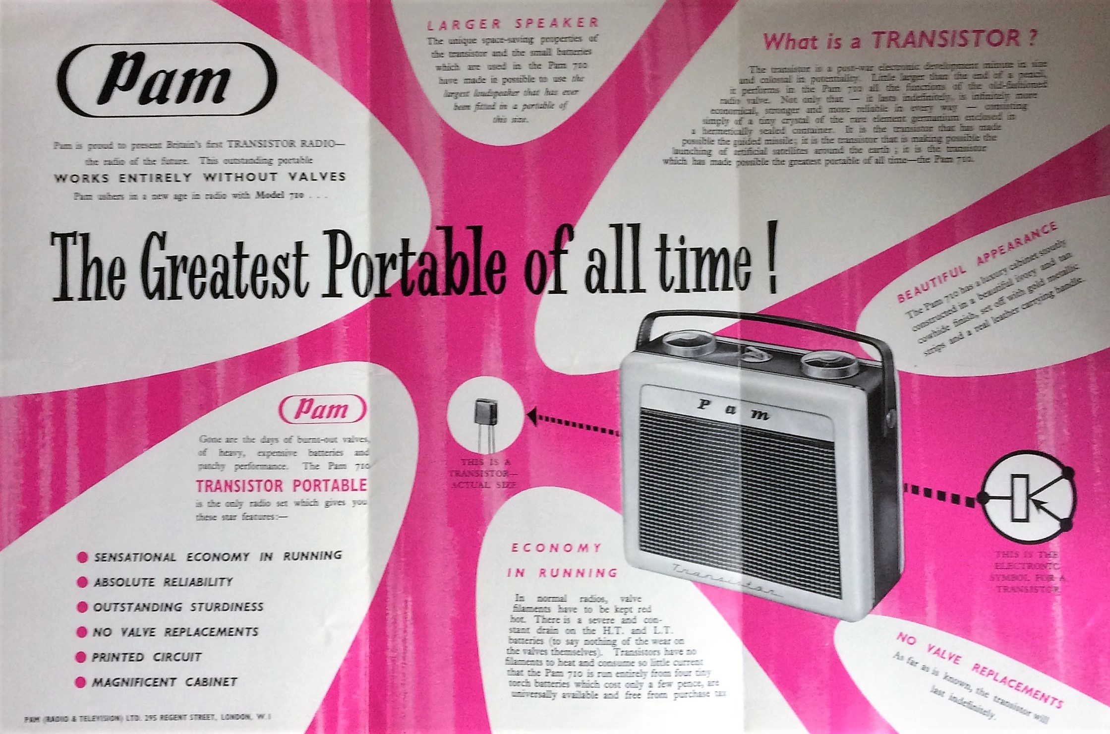 PAM 710 Britain's 1st Transistor Radio historictech