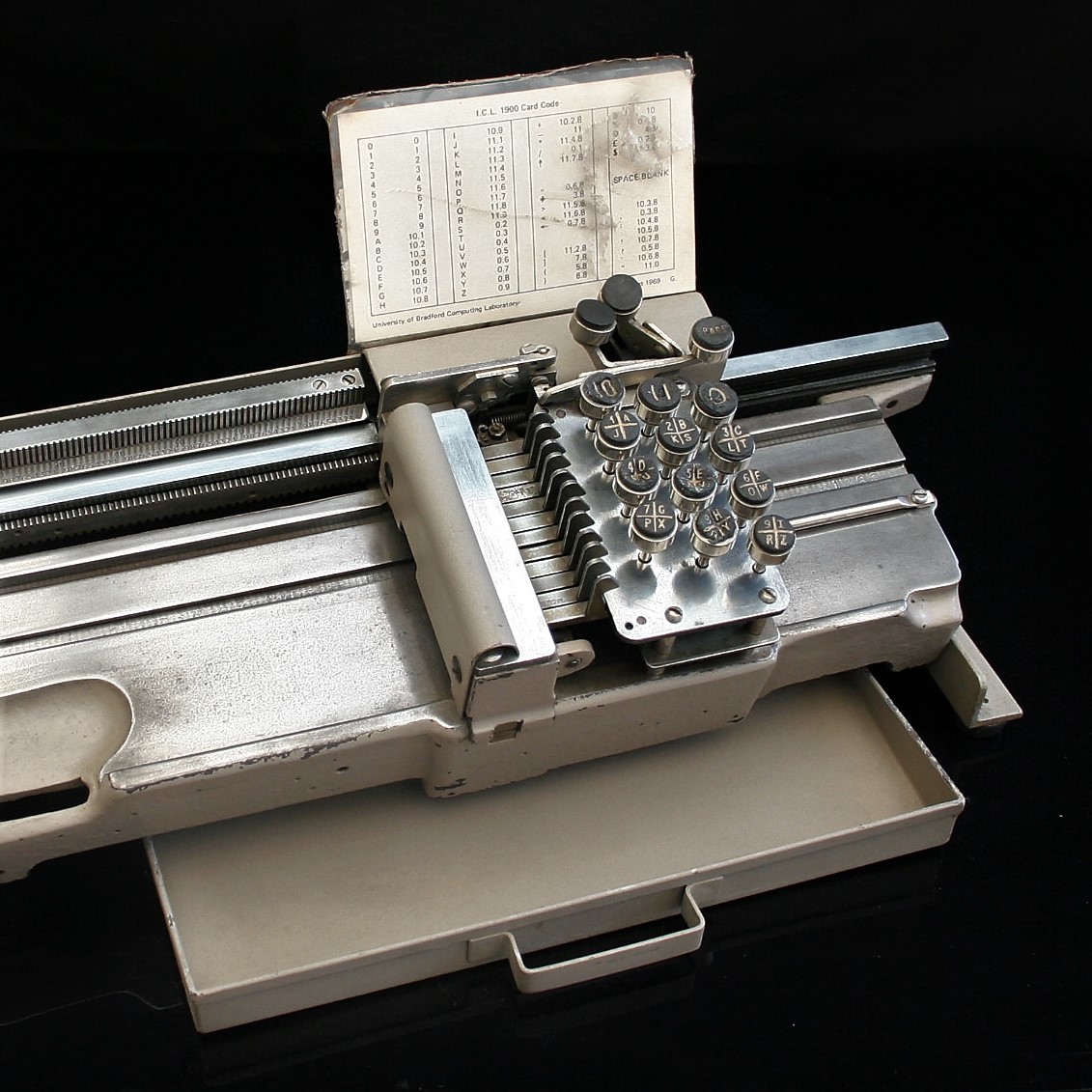 ICL Hand Punch Card Machine from 1969 historictech