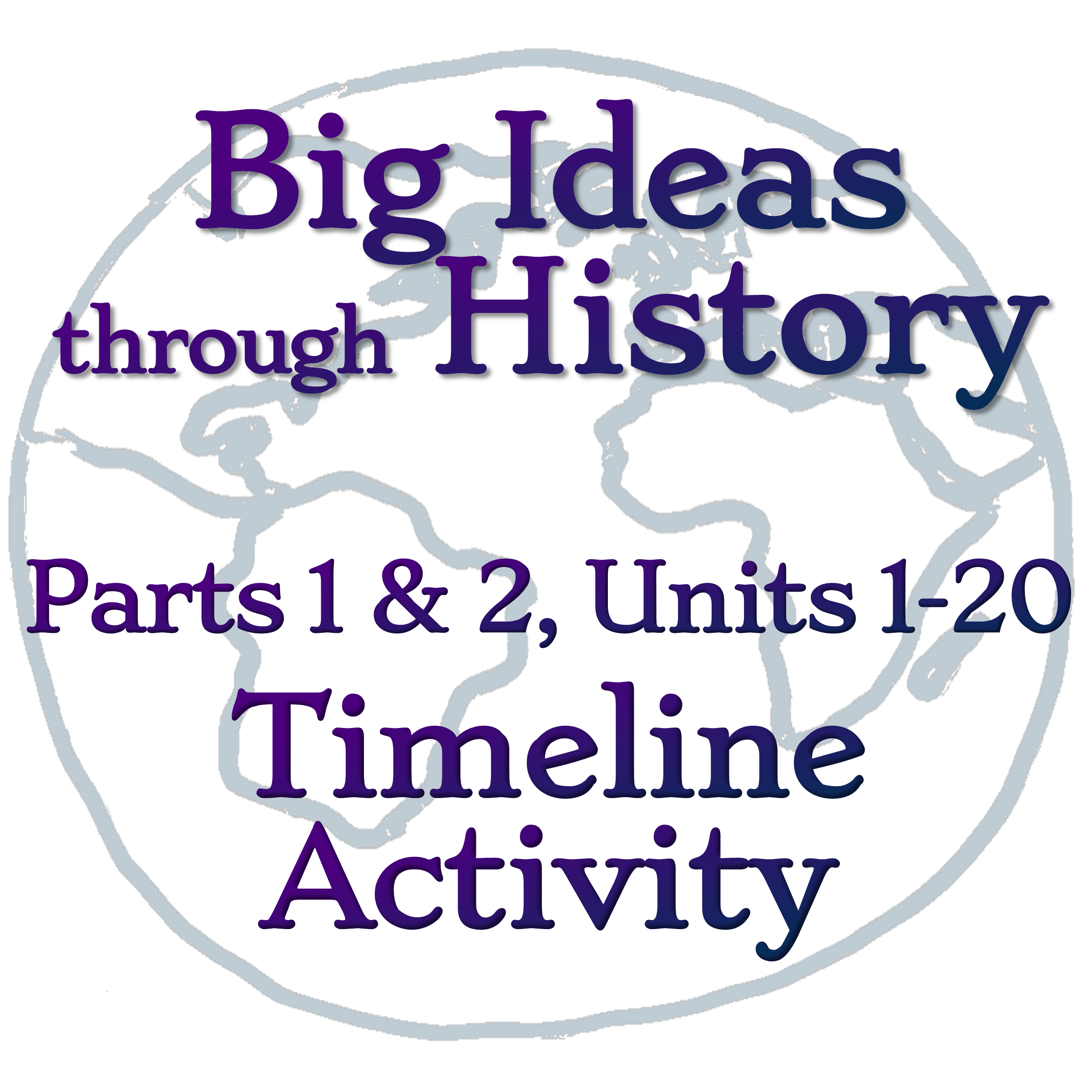 Parts 1 & 2 Timeline Activity - Big Ideas through History