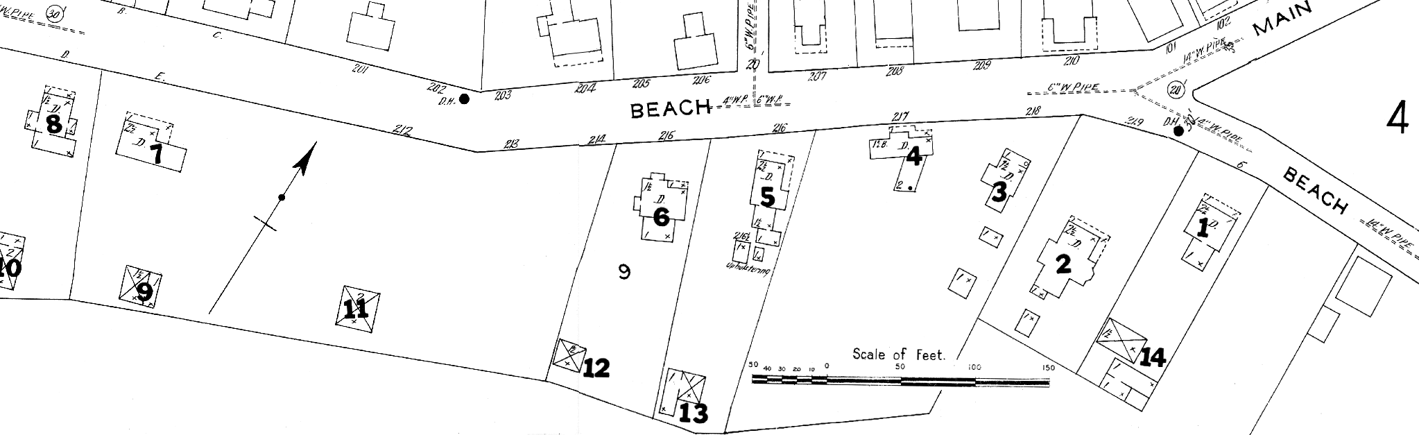 1914 Map of Vineyard Haven Section 1B