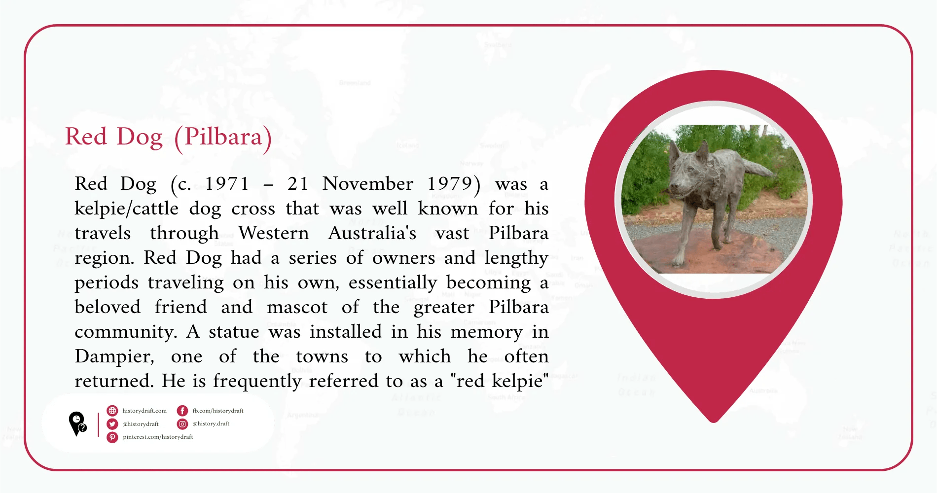 Red Dog (1983) Red Dog (Pilbara) Historydraft