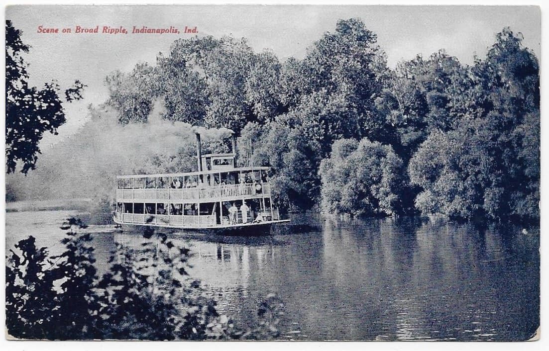 The Steamboat at Broad Ripple Indianapolis, Indiana (1908) History