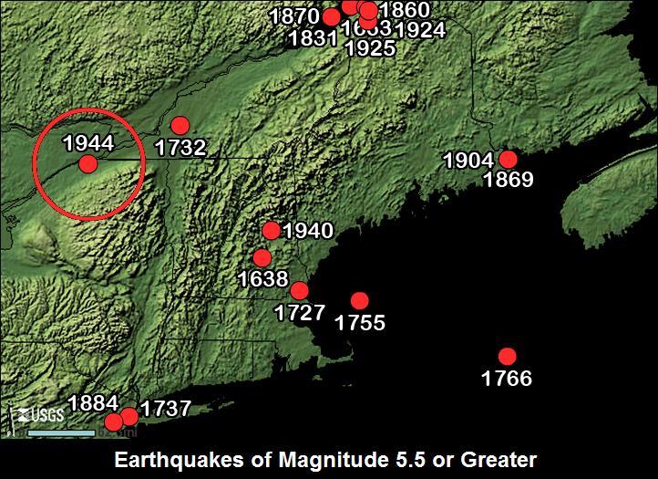 EARTHQUAKES OF OLDE NEW ENGLAND A LECTURE BY JOHN HORRIGAN