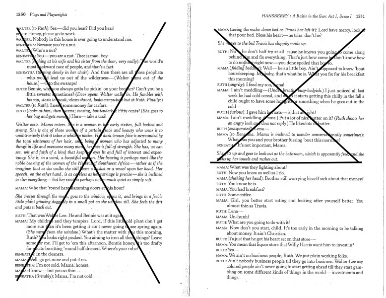 A Raisin in the Sun, Act I, Mama and Ruth History Matters / Back to