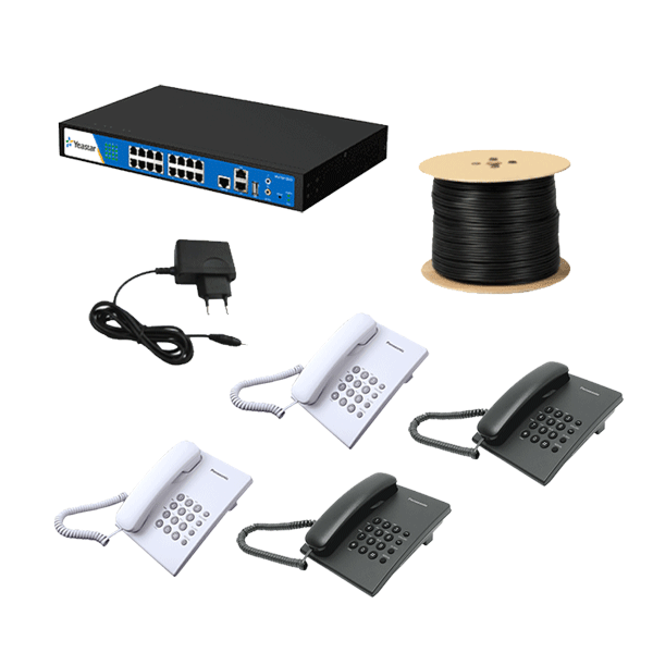 8 LINE PBX BOX 4 SET TELEPHONE + FULL SETUP Hitacoo