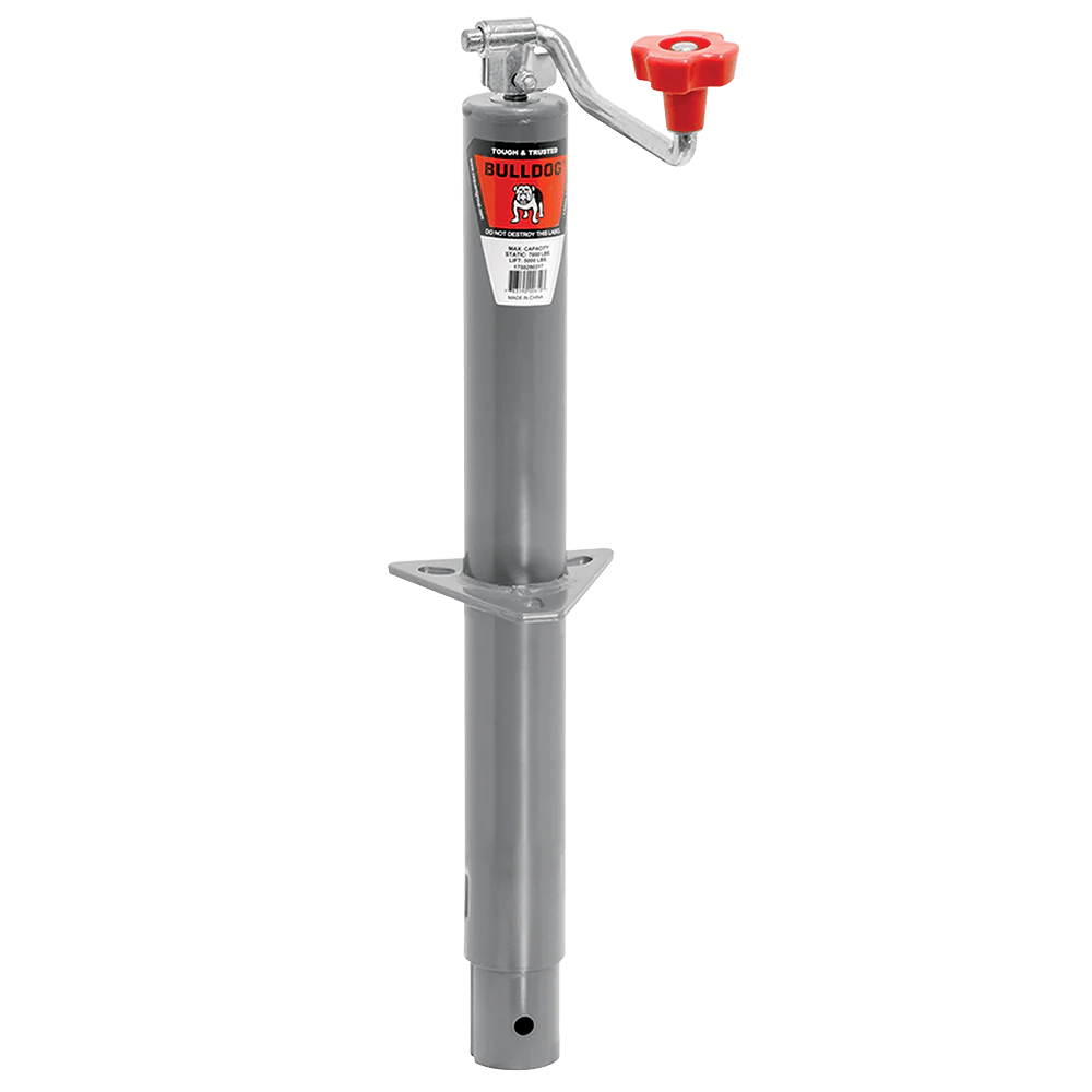 175013 BULLDOG Round Trailer Jack, AFrame, 5,000 lbs. Lift Capacity