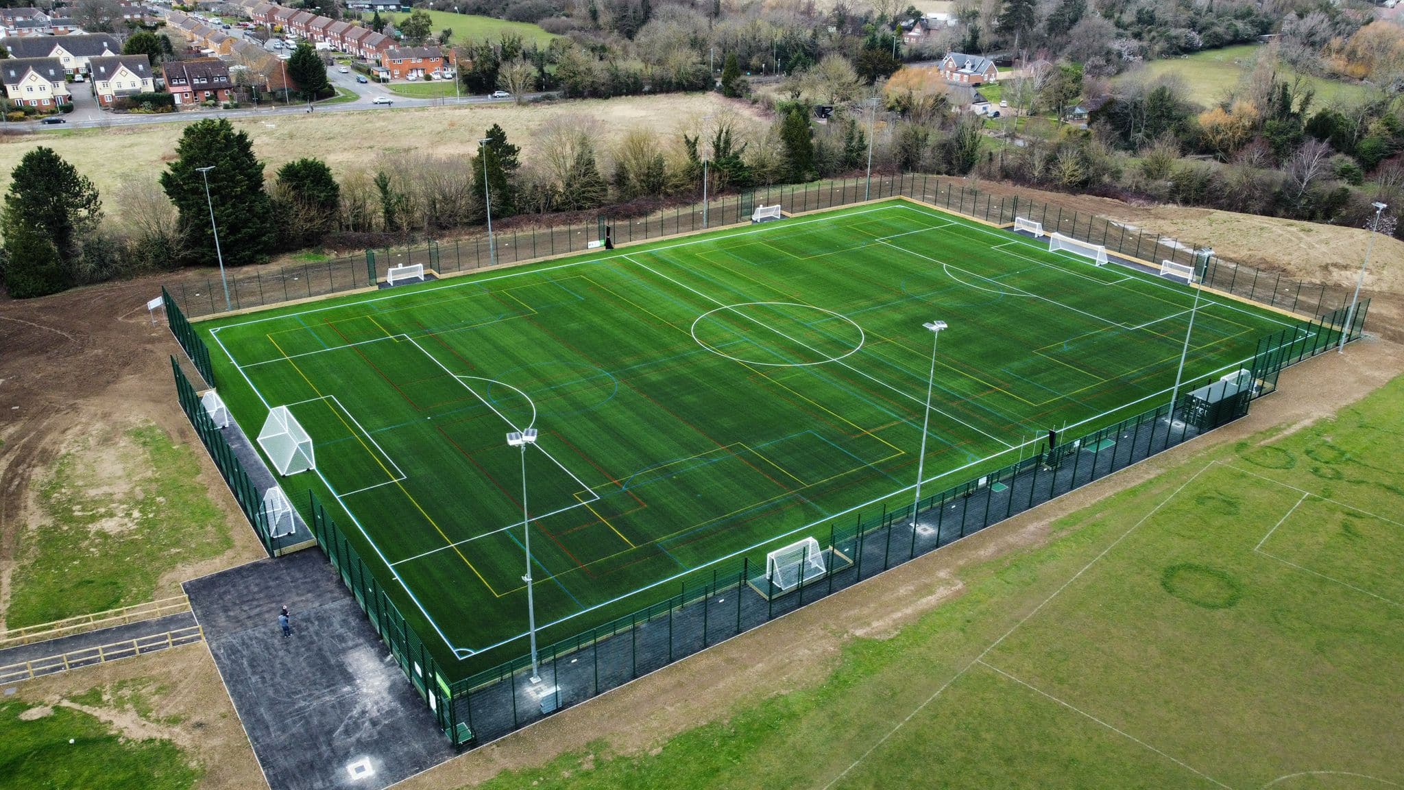 New 3G Pitch ready for Action Hitchin Belles