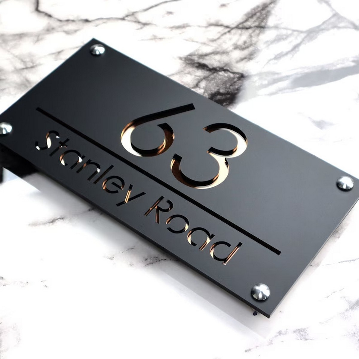 Waterproof Metal Name Plate Customizable