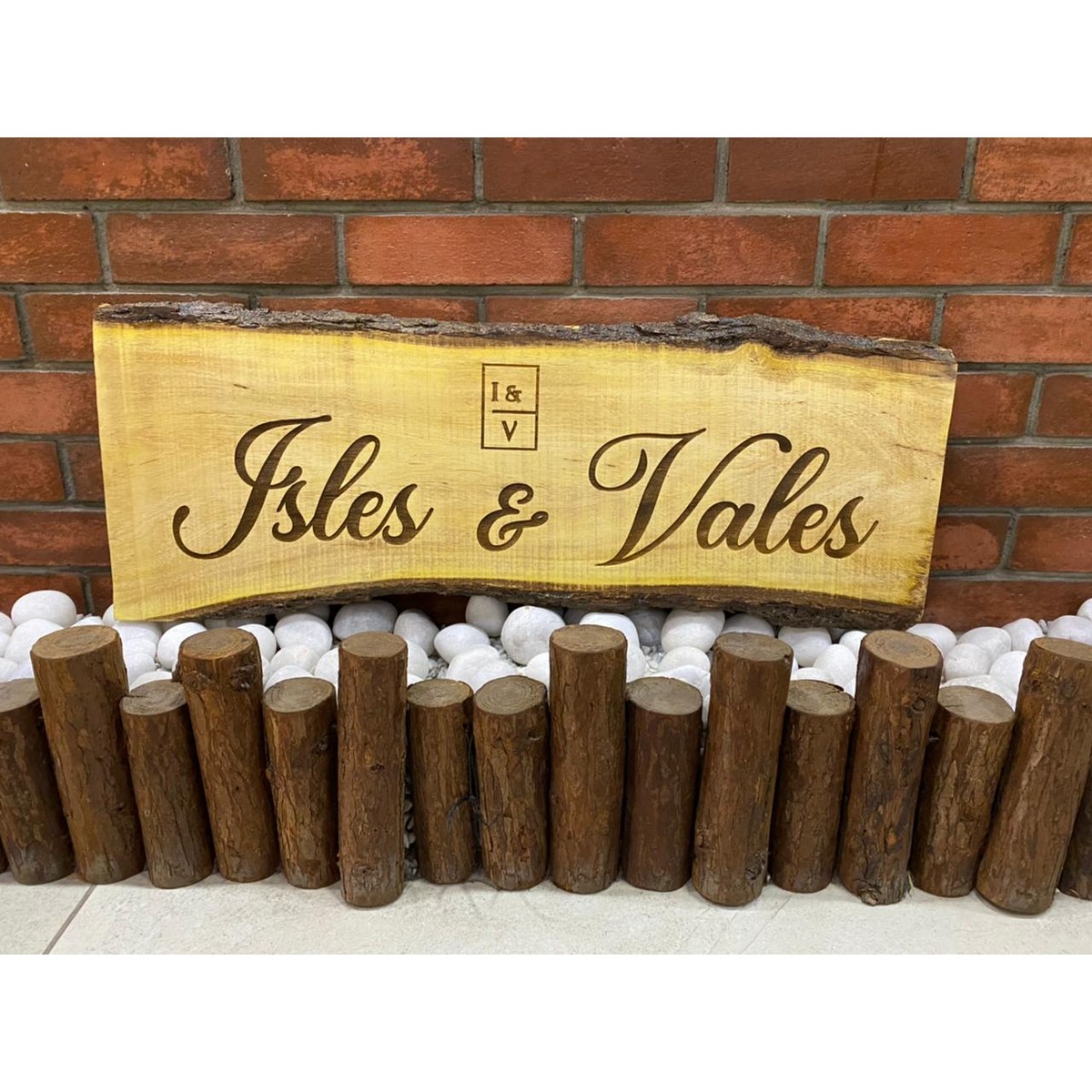 Sheesham Wood Engraving With Raw Edges Customizable