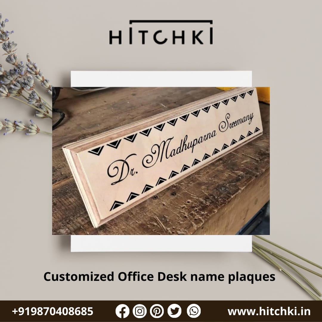 Desk Name Plaques HITCHKI