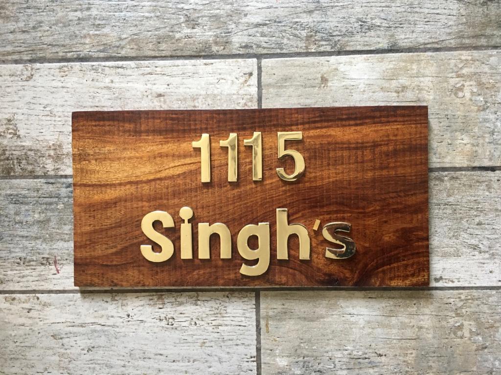 Brass Name Plates HITCHKI