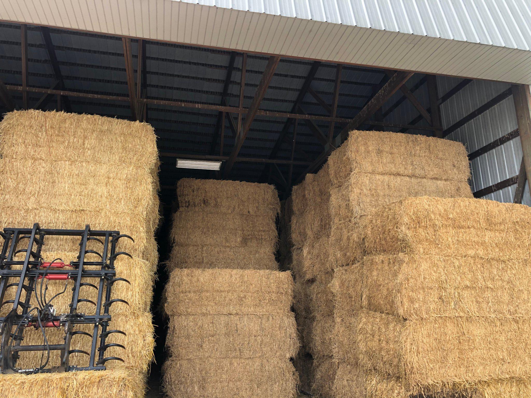 Large Square Alfalfa / Oat Bales near McPherson, Kansas Hay Bales