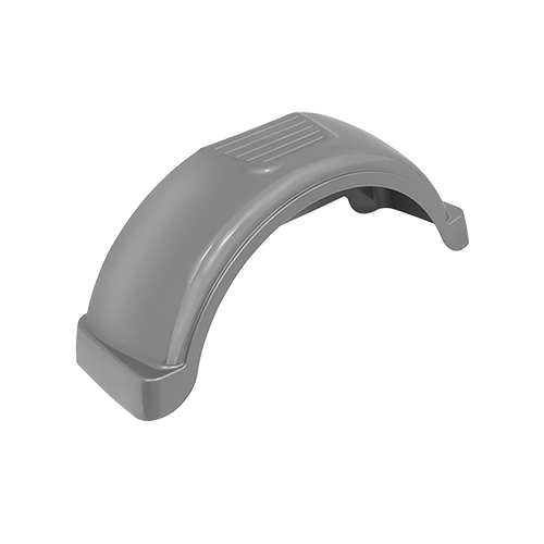 Fulton 008564 Trailer Fender, 14 in. Tire Size, Silver HitchRite